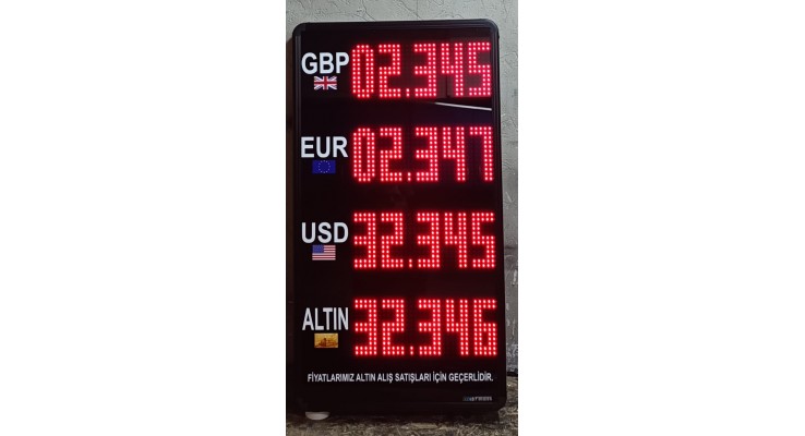 DÖVİZ ALTIN FİYAT EKRANI 45X85 CM