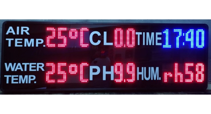 50x150 CM LED DİJİTAL HAVUZ ORTAM PANOSU 50x150 CM LED DİJİTAL HAVUZ ORTAM PANOSU