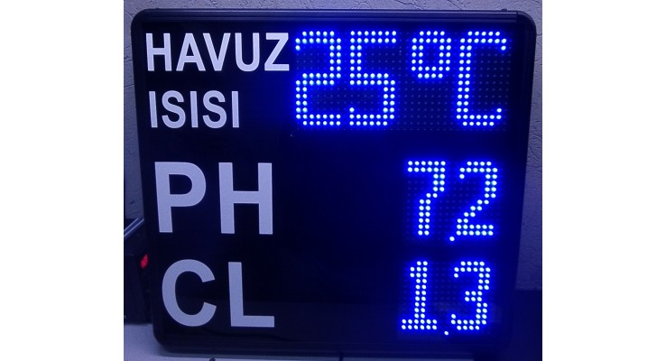 55x60 CM LED DİJİTAL HAVUZ ORTAM PANOSU