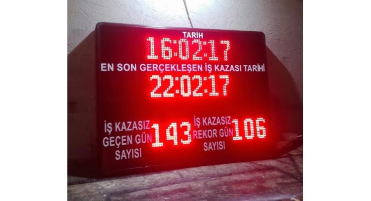 100x120 CM İŞ GÜVENLİK KAZA BİLGİ PANOSU