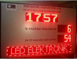 100x140 CM LED İŞ GÜVENLİK KAZA PANOSU