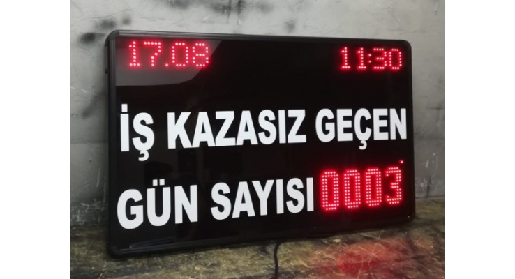 60x100 CM LED KAZASIZ İŞ GÜNÜ PANOSU