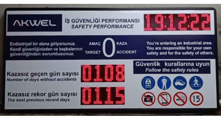 İŞ KAZA PANOSU 6X75X155 CM