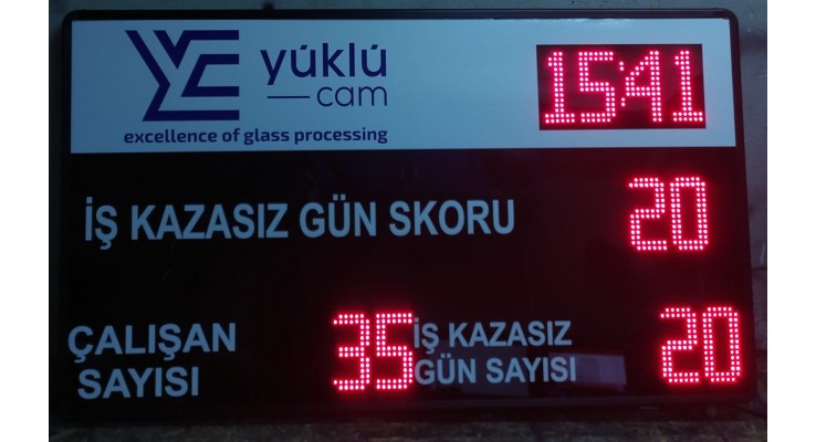 6X80X125 CM LED İŞ GÜVENLİĞİ KAZA PANOSU 6X80X125 CM LED İŞ GÜVENLİĞİ KAZA PANOSU