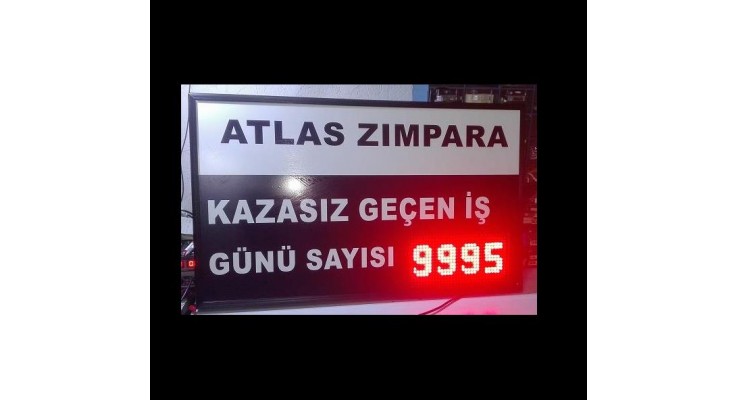 70x105 CM İŞ KAZA GÜVENLİK PANOSU