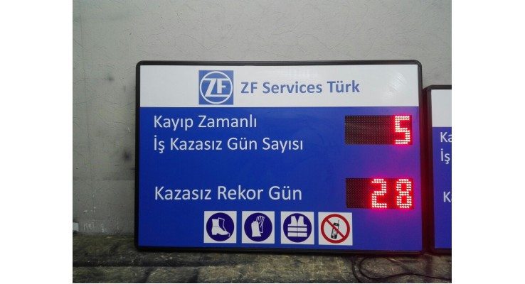 80x120 CM İŞ GÜVENLİK KAZA GÖSTERGE PANOSU