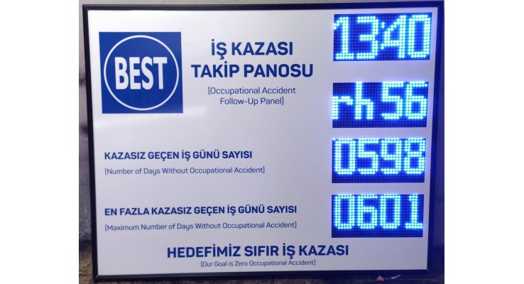 95x120 CM LED İŞ KAZA BİLGİLENDİRME PANOSU 95x120 CM LED İŞ KAZA BİLGİLENDİRME PANOSU