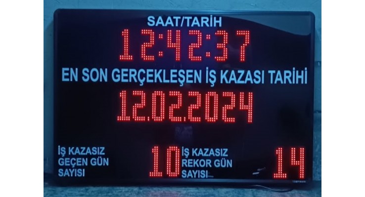 İŞ GÜVENLİK KAZA BİLGİ PANOSU 80X120 CM