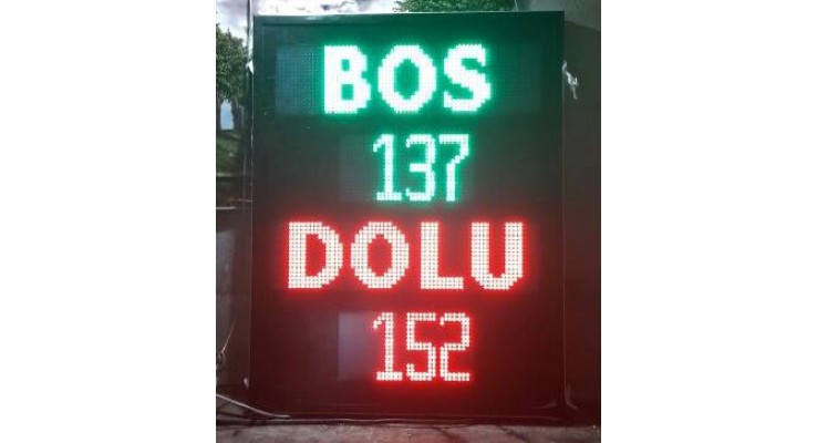 40x75 CM LED OTOPARK BOŞ DOLU PANOSU