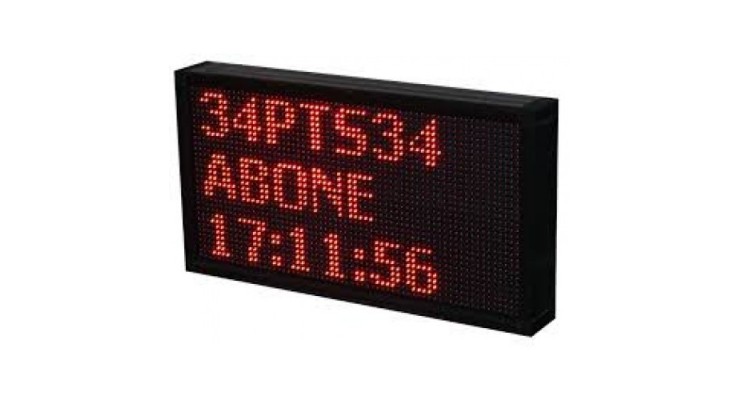 48x64 LED OTOPARK PLAKA OKUMA EKRANI