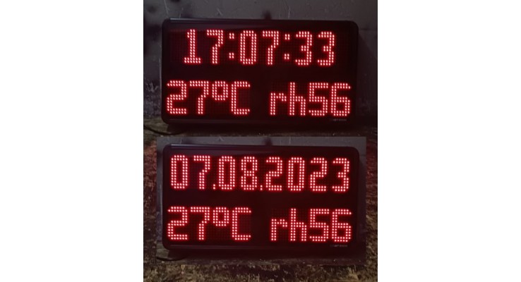 6X40X70 CM LED SAAT TARİH SICAKLIK NEM EKRANI 6X40X70 CM LED SAAT TARİH SICAKLIK NEM EKRANI