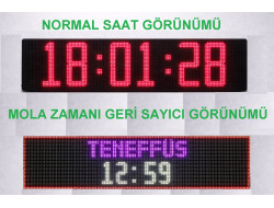 LED OKUL SAAT 6X16X64CM