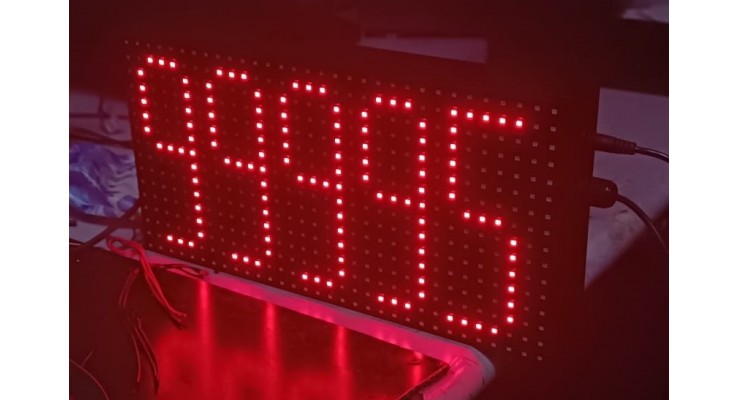 5 DİJİT LED SAYICI 16X32 CM 5 DİJİT LED SAYICI 16X32 CM