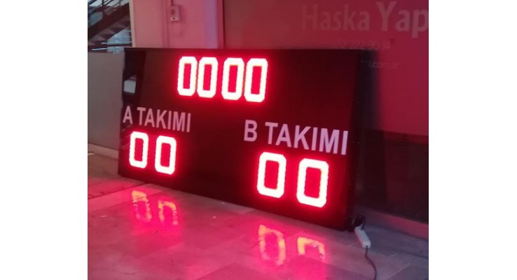 125x250 CM FUTBOL HALI SAHA SKORBORD