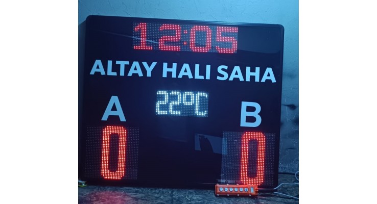 HALI SAHA SKORBORD GÖSTERGESİ 6X100X120 CM